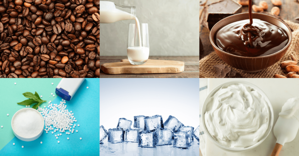 Ingredients for Super Simple Iced Mocha